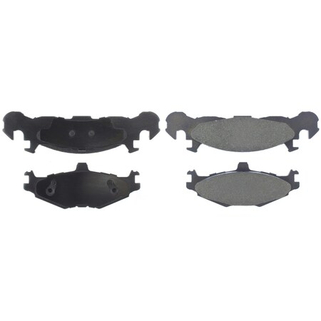 Centric Premium Semi-Metallic Brake Pads with Shims and Hardware, Parts 300.02190 300.0219